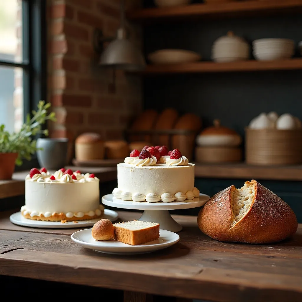 Elegant cake decoration with geometric patterns